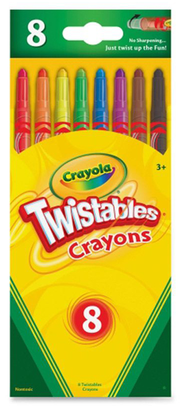 Crayola 8 Count Twistable Crayons - Imprint Coloring Books