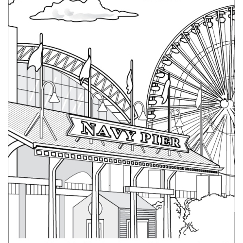 Coloring in Chicago Coloring and Activity Book