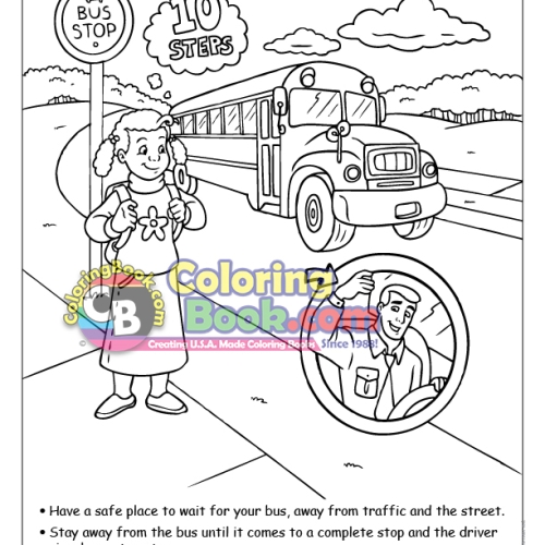 Safety Child Imprintable Coloring and Activity Book - Imprint Coloring ...