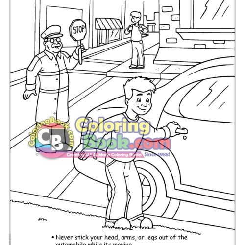 Safety Child Imprintable Coloring and Activity Book - Imprint Coloring ...